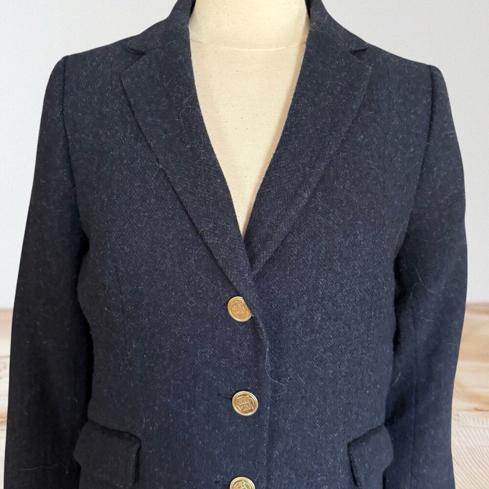 Talbots Navy Blue Three-Button Blazer - Picture 2 of 12